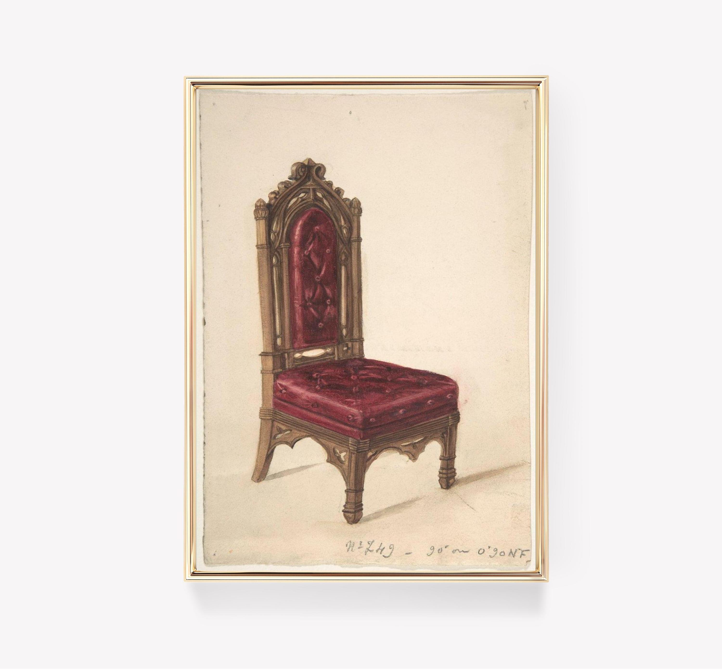 Gothic Chair Design Eugne Viollet Le Duc Awesome Poster (No Frame) Gothic Chair Design Eugne Viollet Le Duc Awesome Poster (No Frame)