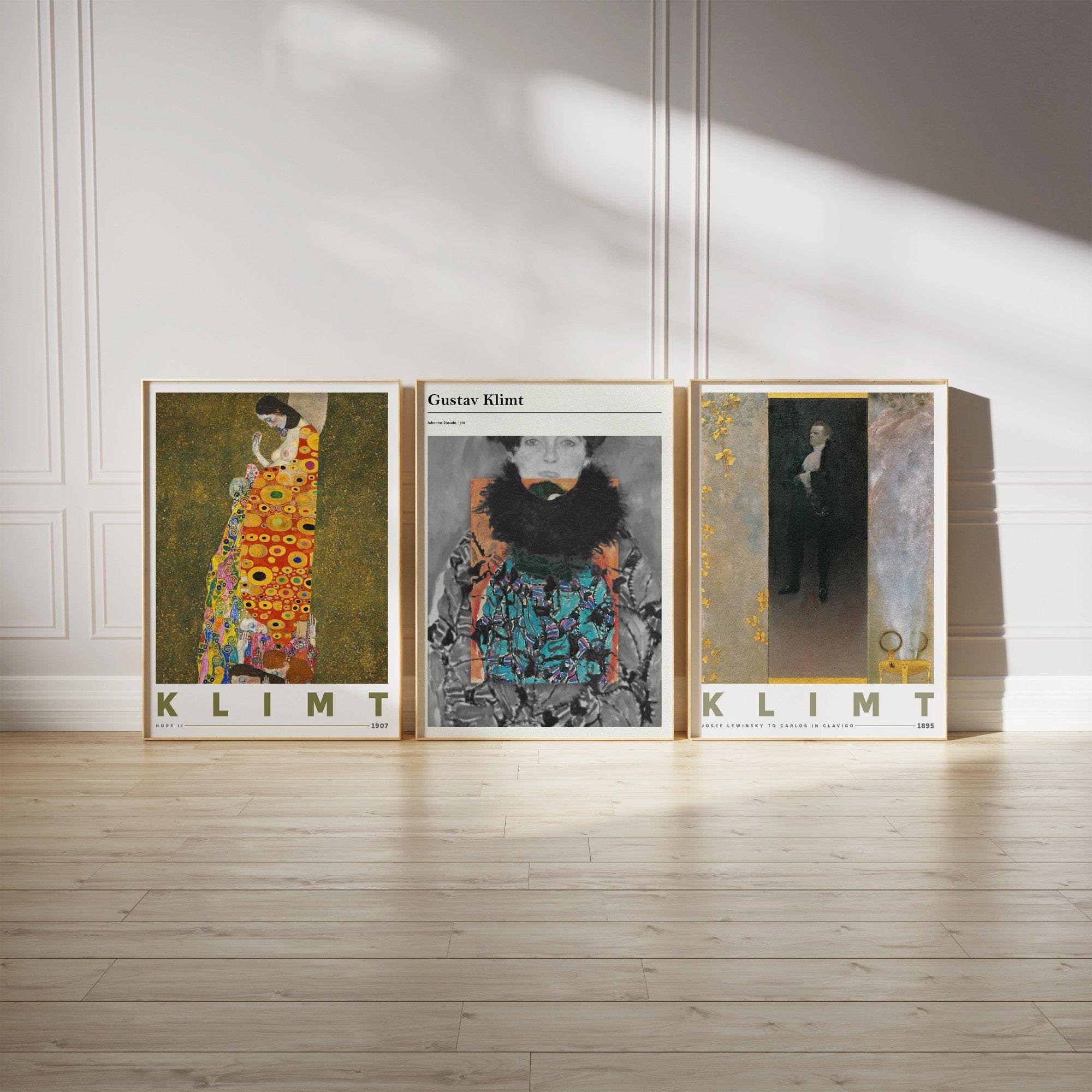 Gustav Klimt Set Of 3 9 Trending Style Poster (No Frame) Gustav Klimt Set Of 3 9 Trending Style Poster (No Frame)