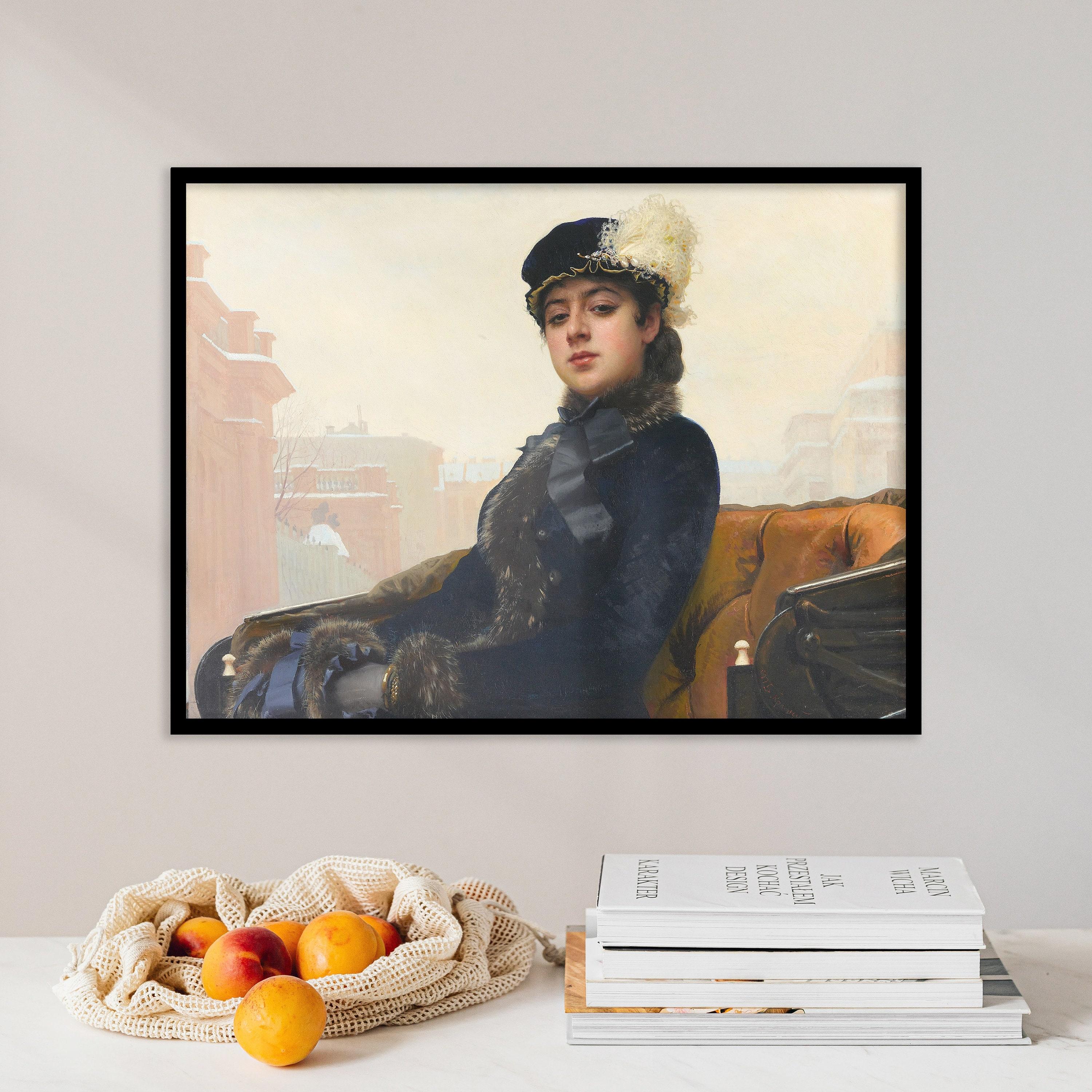 Ivan Kramskoi Portrait Of An Woman 1883 Vintage Limited Edition Posters (No Frame) Ivan Kramskoi Portrait Of An Woman 1883 Vintage Limited Edition Posters (No Frame)