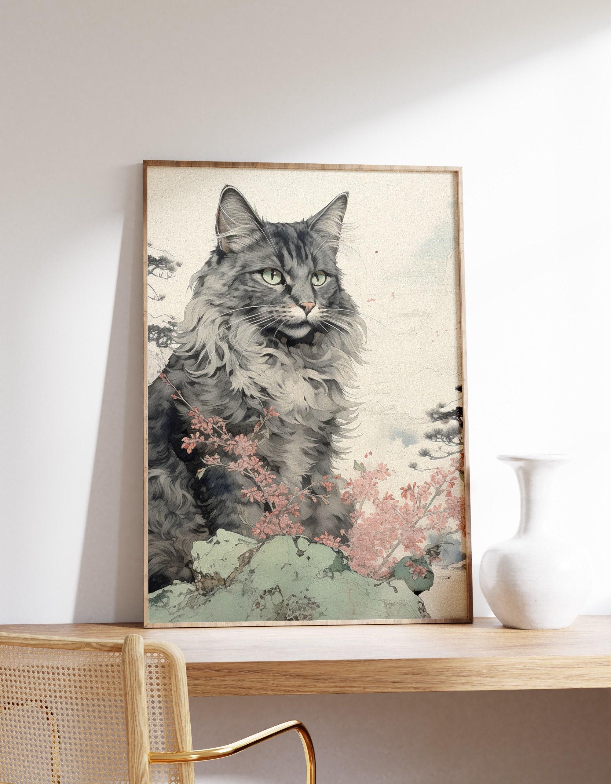 Japanese Calm Cat 2 Awesome Poster (No Frame) Japanese Calm Cat 2 Awesome Poster (No Frame)