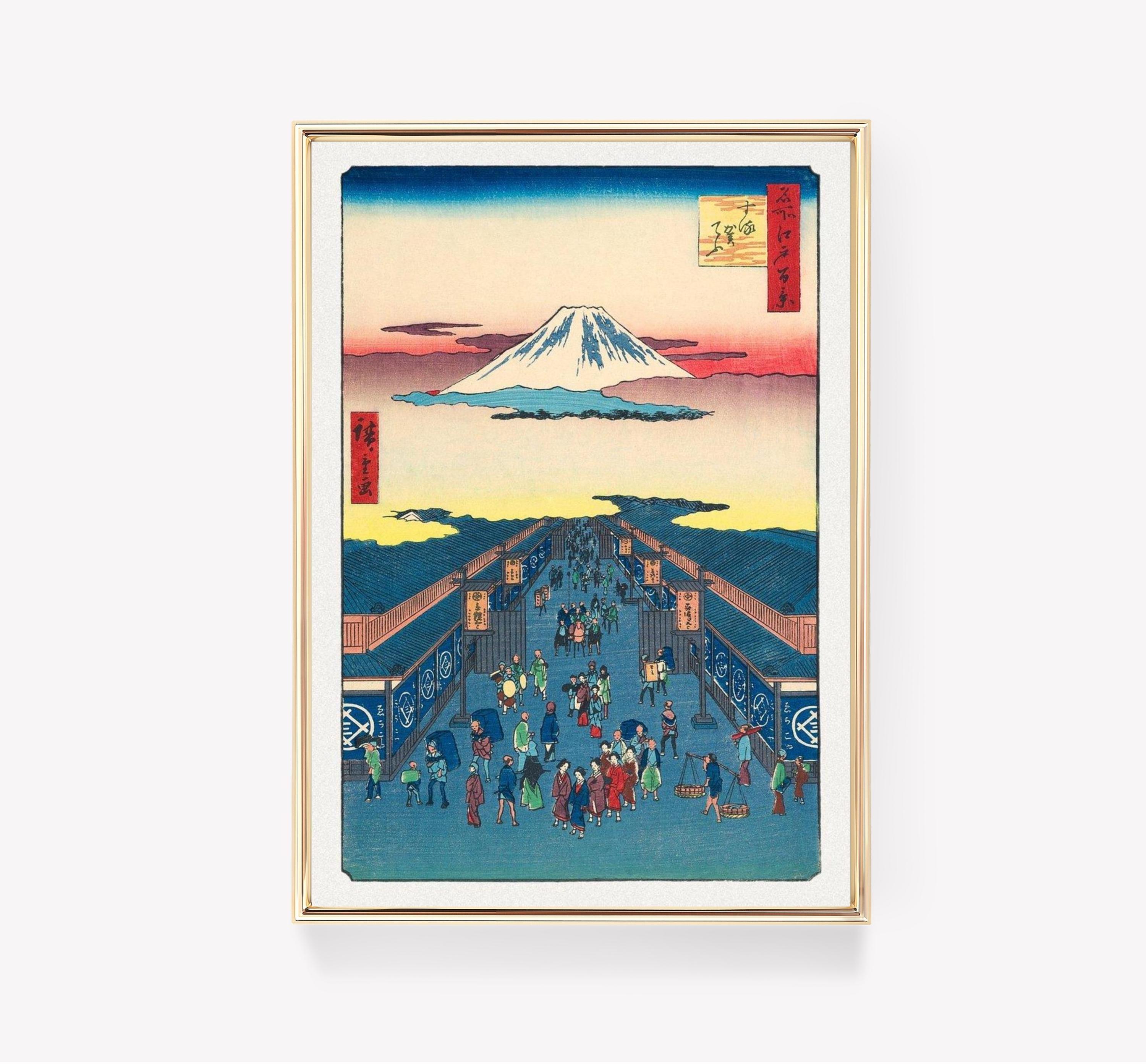 Japanese Ukiyo E Hiroshige Trending Style Poster (No Frame) Japanese Ukiyo E Hiroshige Trending Style Poster (No Frame)