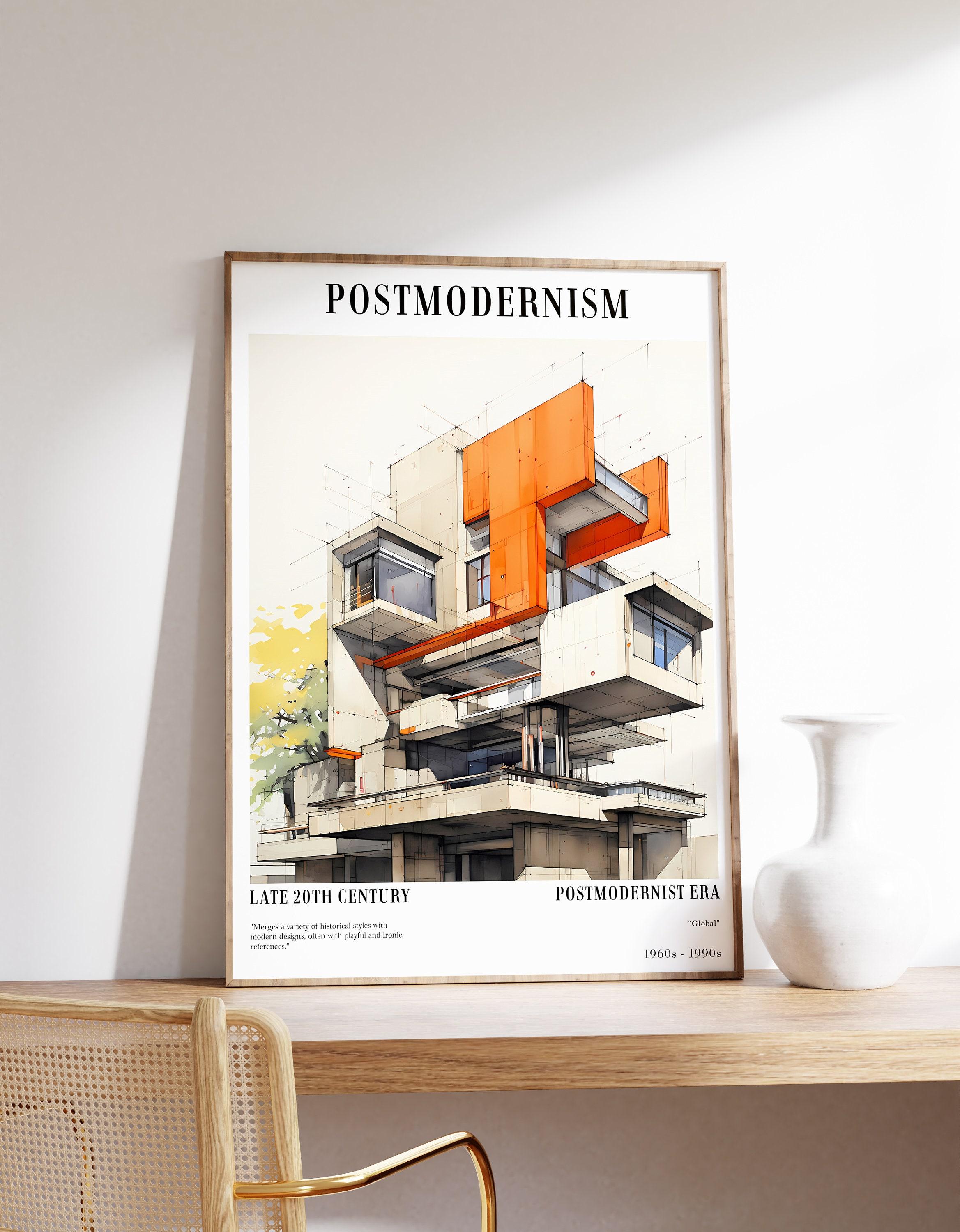 Postmodernism Building Art Postmodernism Antique Architecture Trending Style Poster (No Frame) Postmodernism Building Art Postmodernism Antique Architecture Trending Style Poster (No Frame)