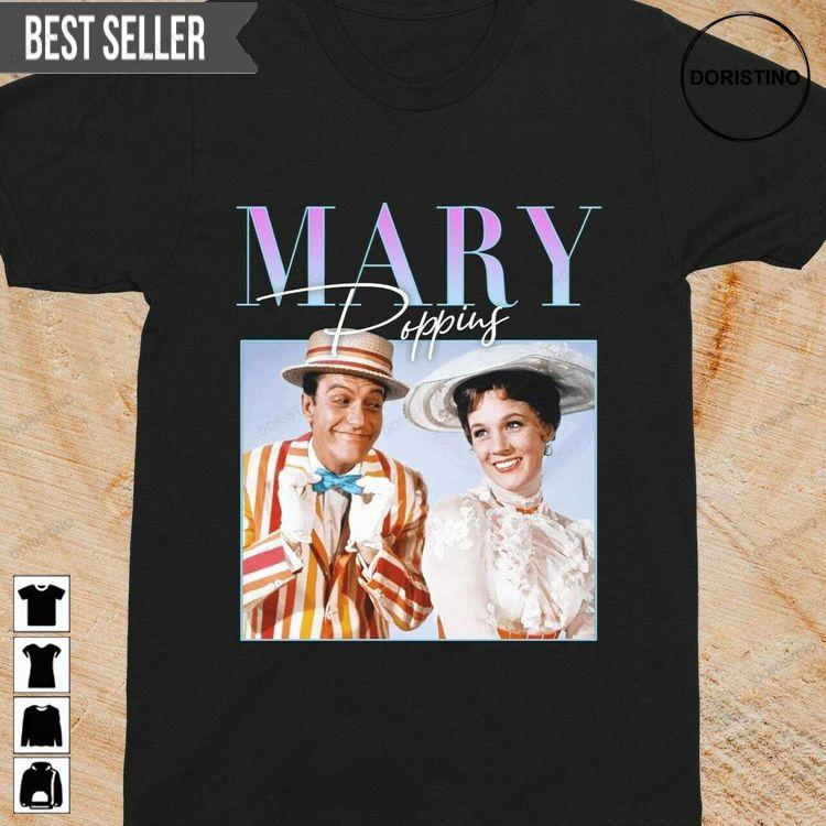 Mary Poppins Julie Andrews Vintage Unisex Tshirt Mary Poppins Julie Andrews Vintage Unisex Tshirt
