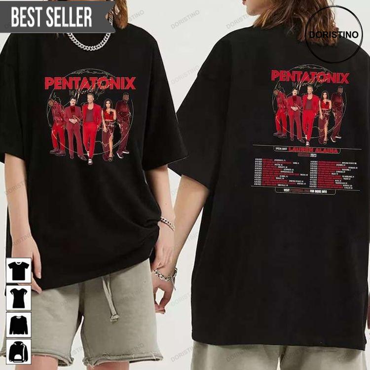 Pentatonix The World Tour Summer 2023 Tshirt Pentatonix The World Tour Summer 2023 Tshirt