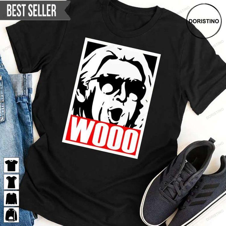 Wooo Nature Boy Ric Flair Hulk Hogan Awesome Shirt Wooo Nature Boy Ric Flair Hulk Hogan Awesome Shirt
