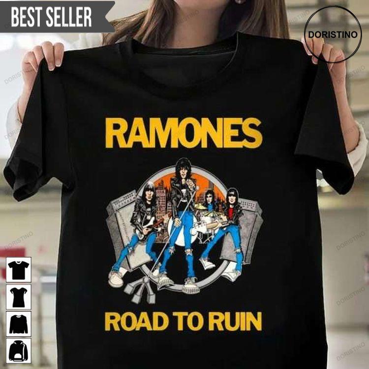 Ramones Road To Ruin Album Tshirt Ramones Road To Ruin Album Tshirt