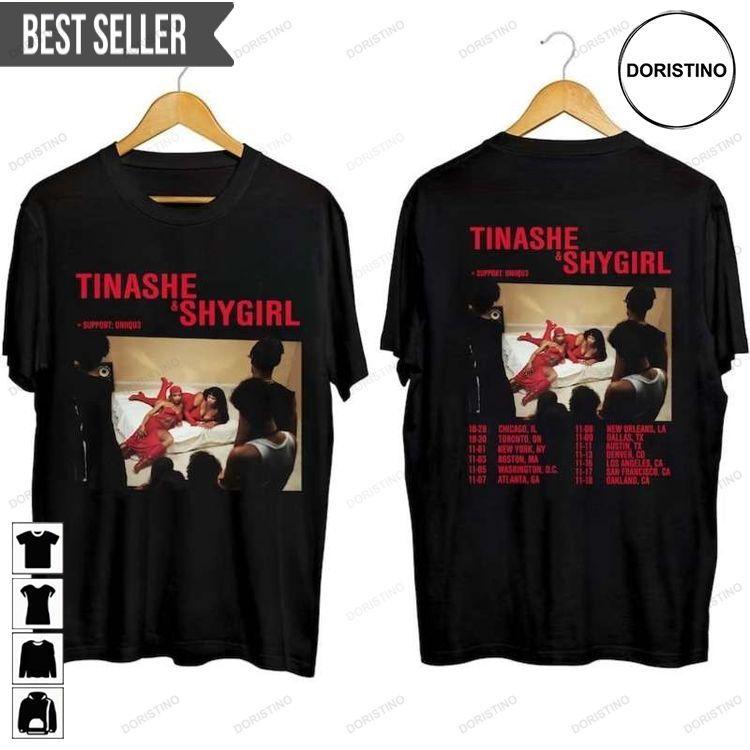 Shygirl And Tinashe Co-headlining Tour 2023 Adult Short-sleeve Shirt Shygirl And Tinashe Co-headlining Tour 2023 Adult Short-sleeve Shirt