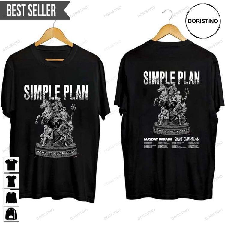 Simple Plan Uk Tour 2024 Adult Short-sleeve Awesome Shirt Simple Plan Uk Tour 2024 Adult Short-sleeve Awesome Shirt