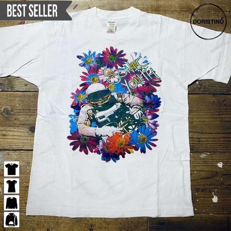 Sonic Youth Music Band Flower Short-sleeve Awesome Shirt