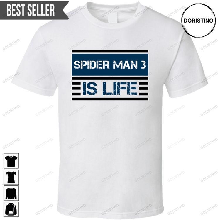 Spider Man 3 Is Life Cool Video Game Short Sleeve Tee Tshirt Spider Man 3 Is Life Cool Video Game Short Sleeve Tee Tshirt