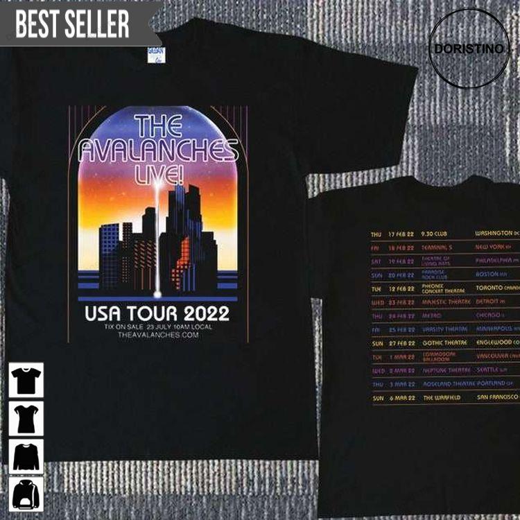 The Avalanches 2022 North American Tour Unisex Tshirt The Avalanches 2022 North American Tour Unisex Tshirt