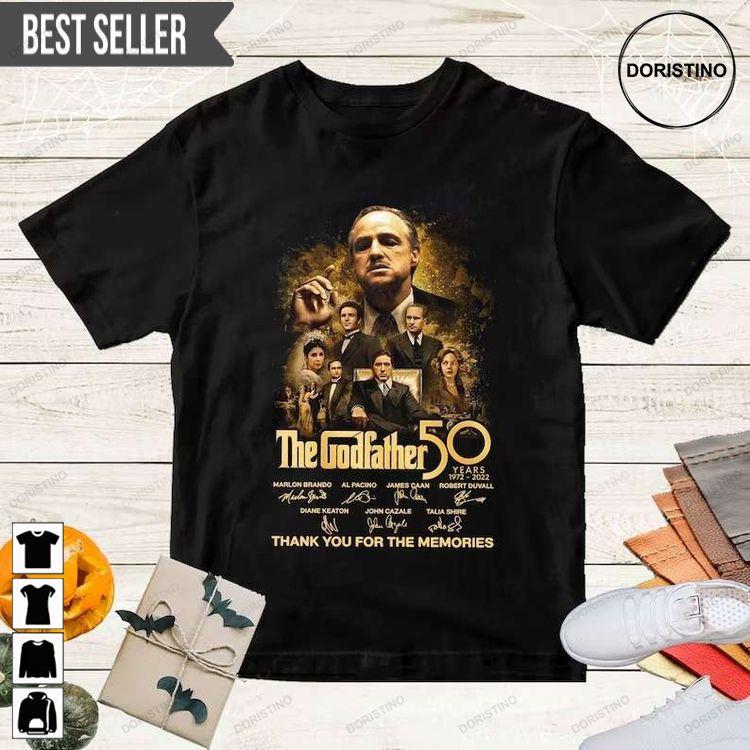 The Godfather 51th Anniversary 1972-2023 Signatures Short-sleeve Shirt The Godfather 51th Anniversary 1972-2023 Signatures Short-sleeve Shirt