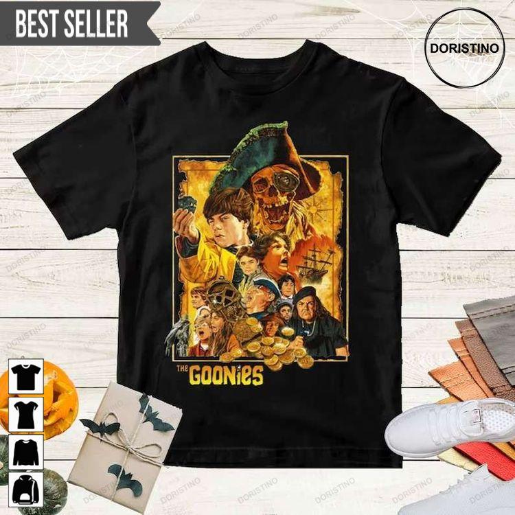 The Goonies Retro Movie Horror Island Short-sleeve Awesome Shirt The Goonies Retro Movie Horror Island Short-sleeve Awesome Shirt