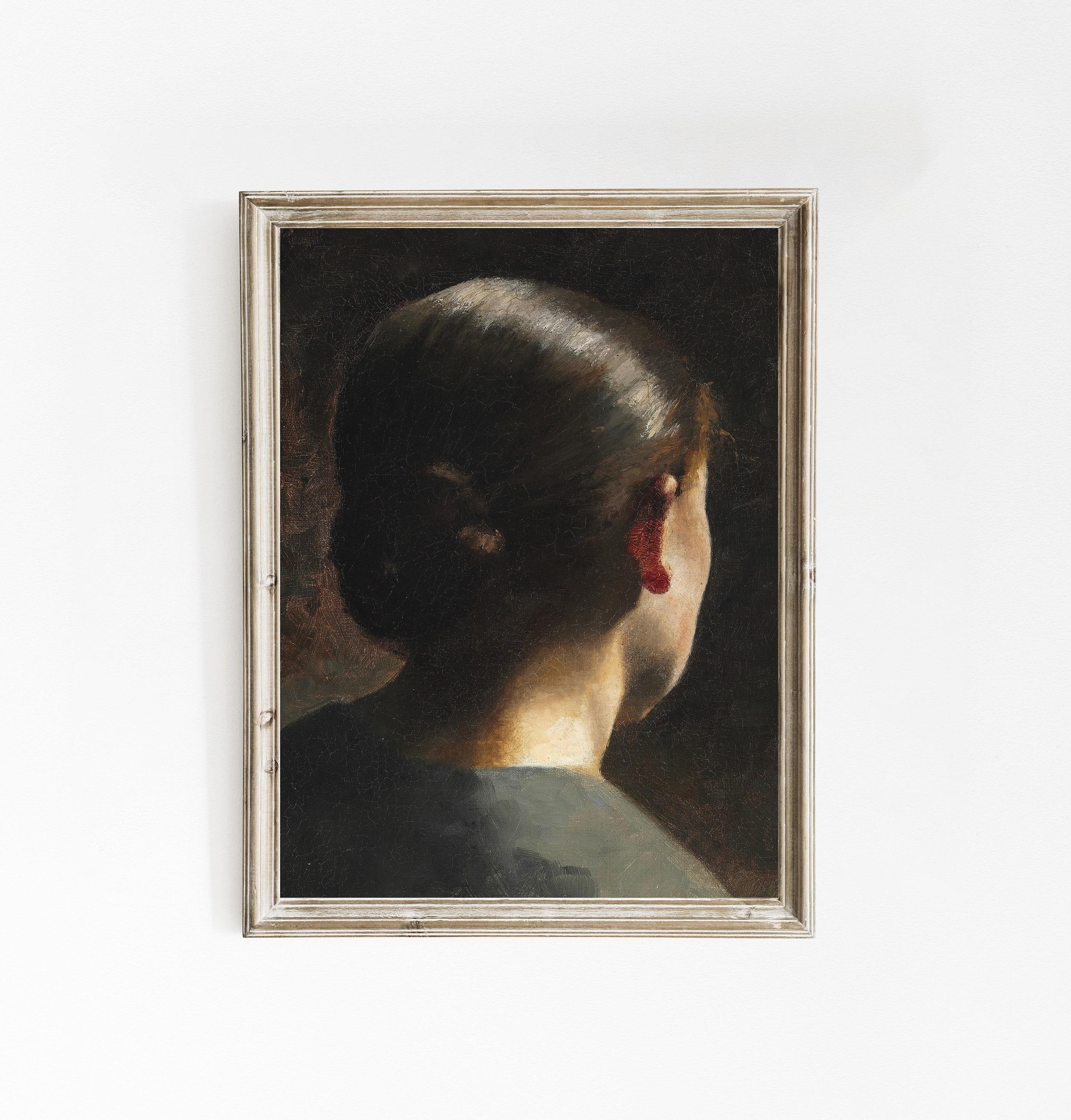 Vilhelm Hammershoi Anna Hammershoi Seen From The Back 1906 Vintage Portrait Limited Edition Posters (No Frame) Vilhelm Hammershoi Anna Hammershoi Seen From The Back 1906 Vintage Portrait Limited Edition Posters (No Frame)