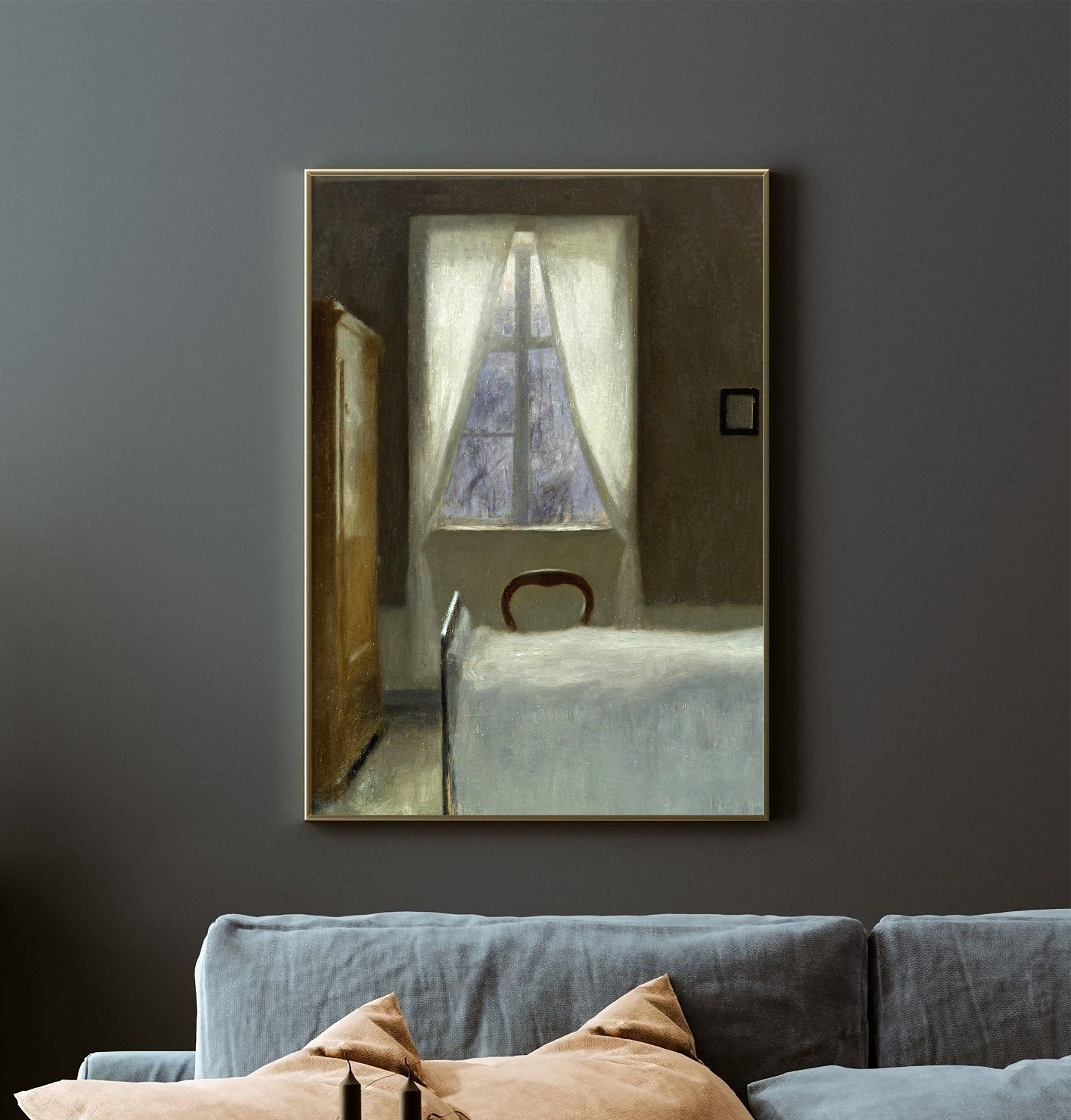 Vilhelm Hammershoi Interior 1890 Vintage Antique Limited Edition Posters (No Frame) Vilhelm Hammershoi Interior 1890 Vintage Antique Limited Edition Posters (No Frame)