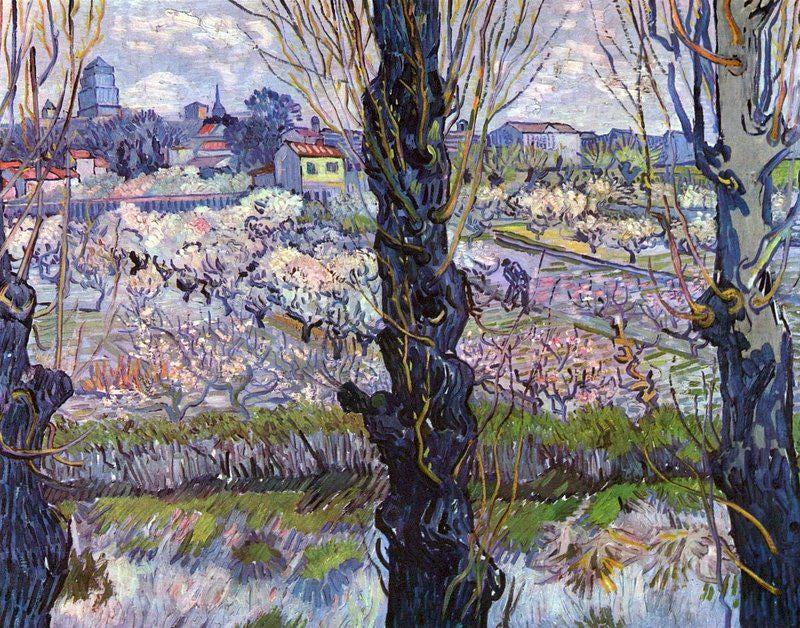Vincent Van Gogh Orchard Blossom 1889 Limited Edition Posters (No Frame) Vincent Van Gogh Orchard Blossom 1889 Limited Edition Posters (No Frame)