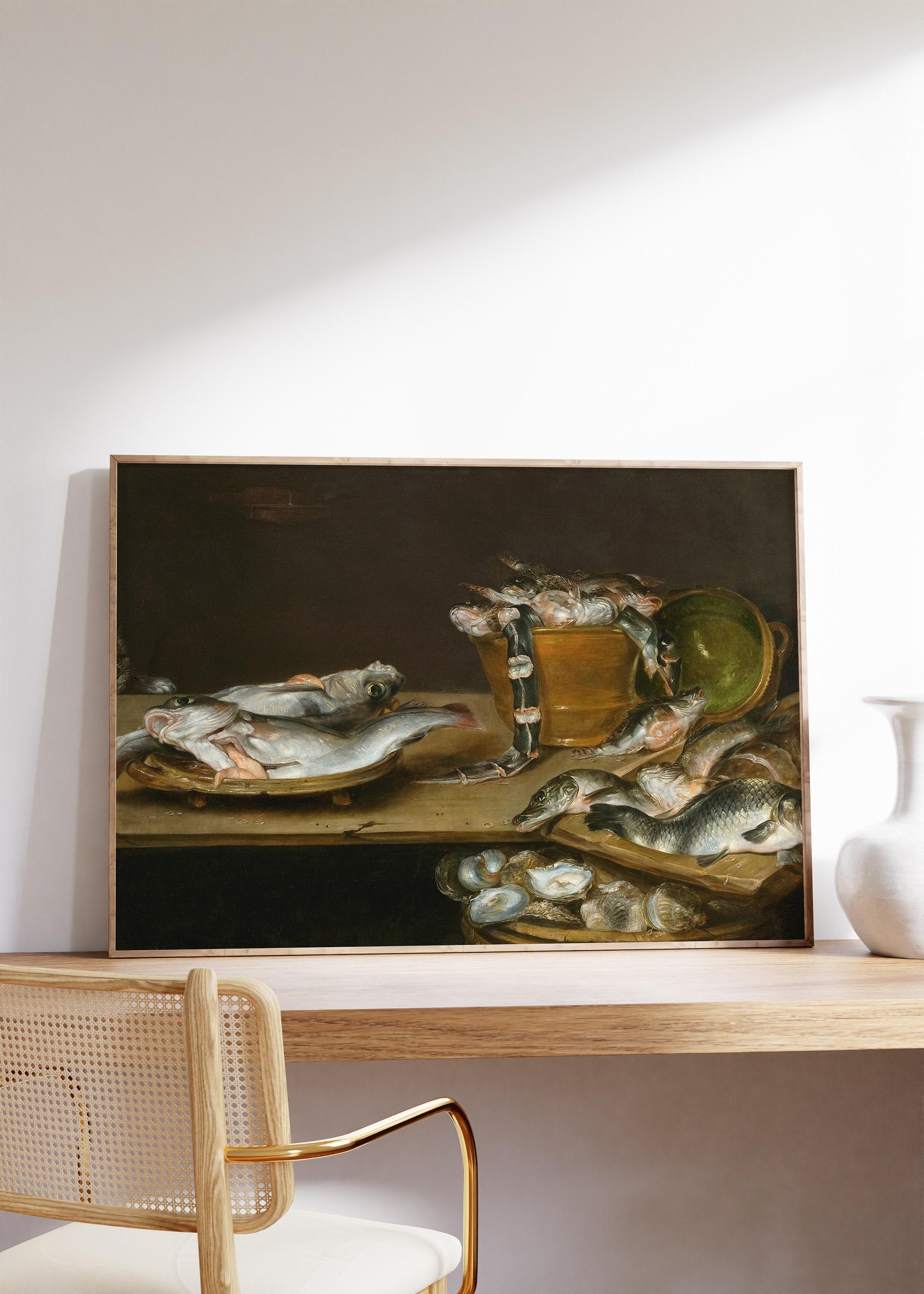 Vintage Still Life Table Oil Trending Style Poster (No Frame) Vintage Still Life Table Oil Trending Style Poster (No Frame)