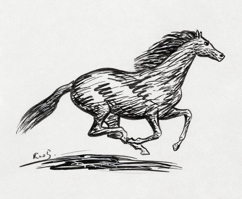 Xu Beihong Horse Vintage Limited Edition Posters (No Frame) Xu Beihong Horse Vintage Limited Edition Posters (No Frame)