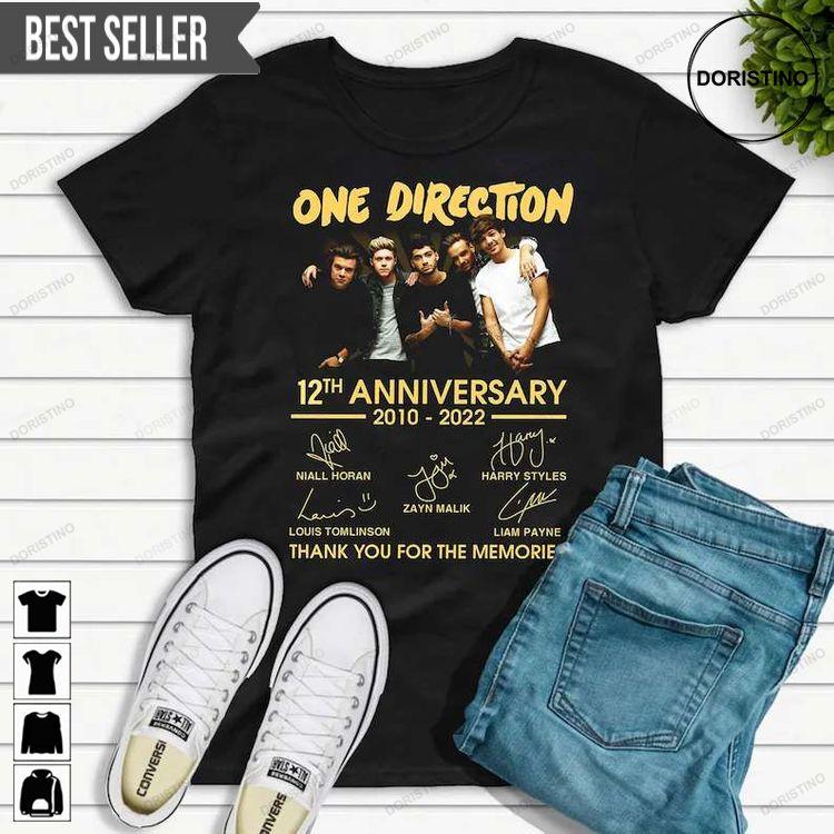 One Direction 12th Anniversary 2010-2022 Signatures Awesome Shirt One Direction 12th Anniversary 2010-2022 Signatures Awesome Shirt