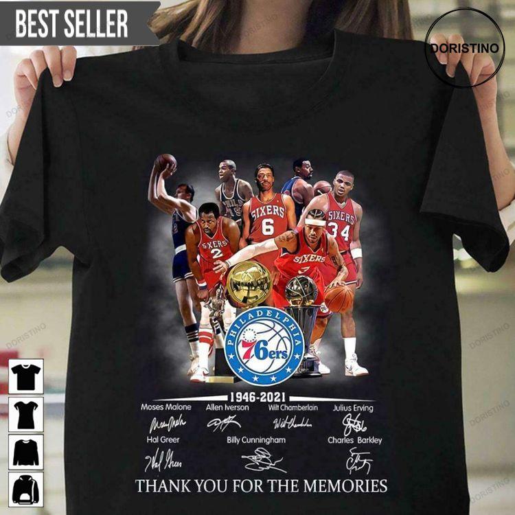 Philadelphia 76ers 1946-2021 Unisex Awesome Shirt Philadelphia 76ers 1946-2021 Unisex Awesome Shirt