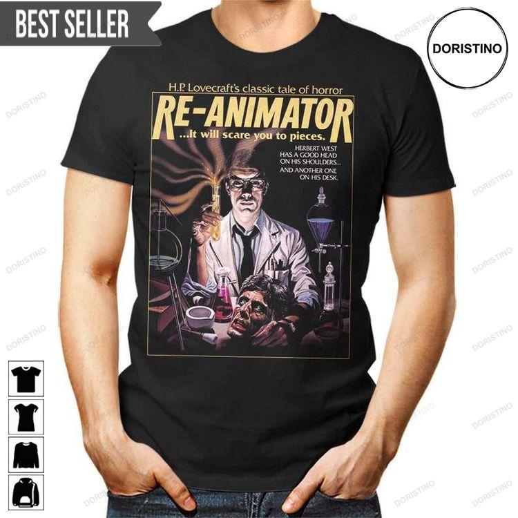 Re Animator Fantasy Horror 1980 Movie Shirt Re Animator Fantasy Horror 1980 Movie Shirt