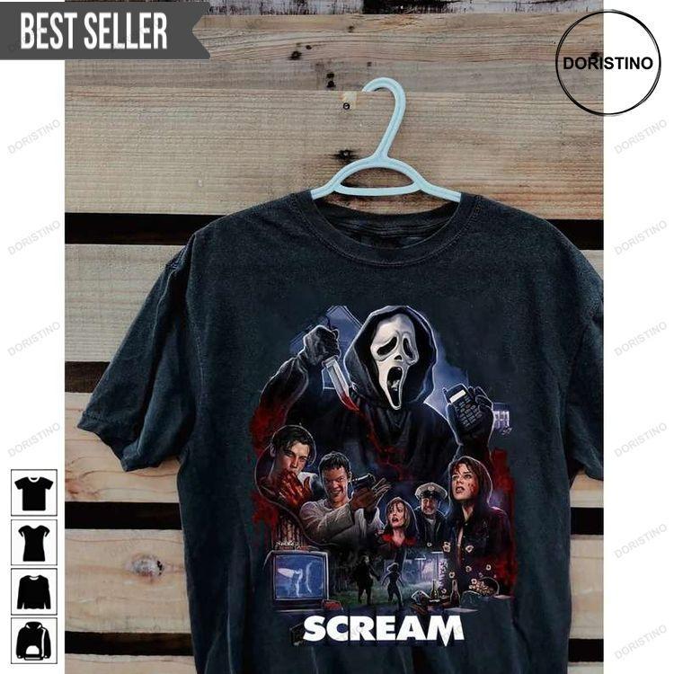 Scream Ghostface Horror Movie For Halloween Tshirt Scream Ghostface Horror Movie For Halloween Tshirt