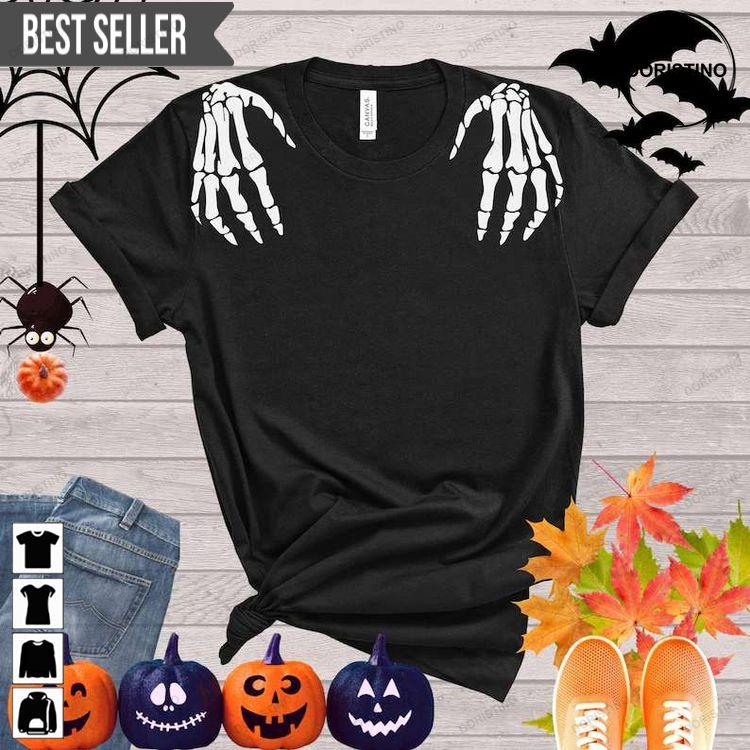 Skeleton Hands Funny Halloween Shirt Skeleton Hands Funny Halloween Shirt