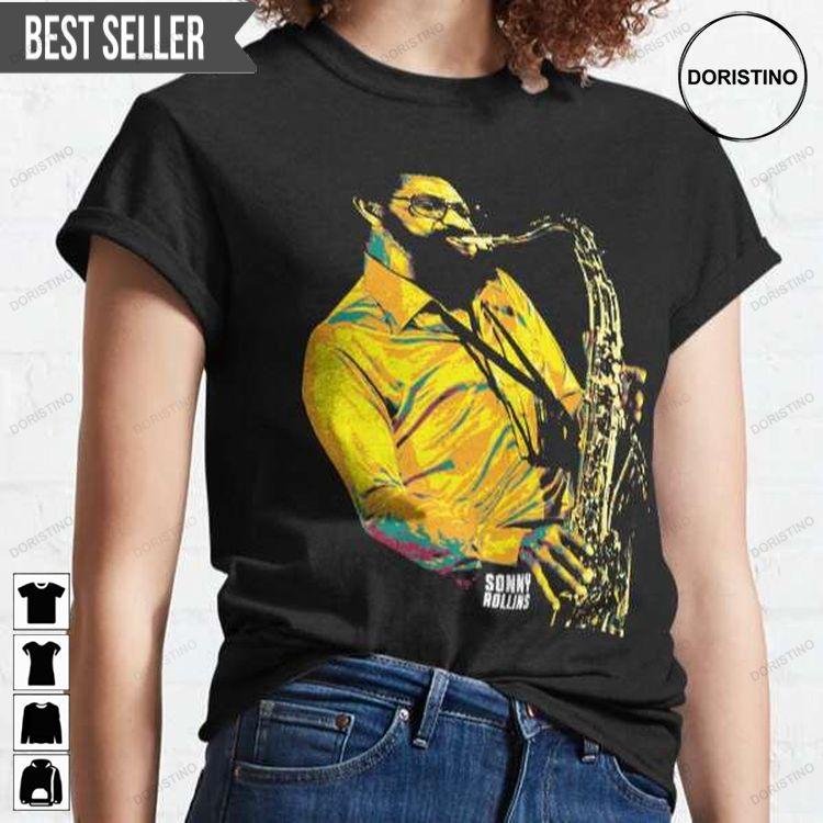 Sonny Rollins Saxophonist Ver 2 Tshirt Sonny Rollins Saxophonist Ver 2 Tshirt