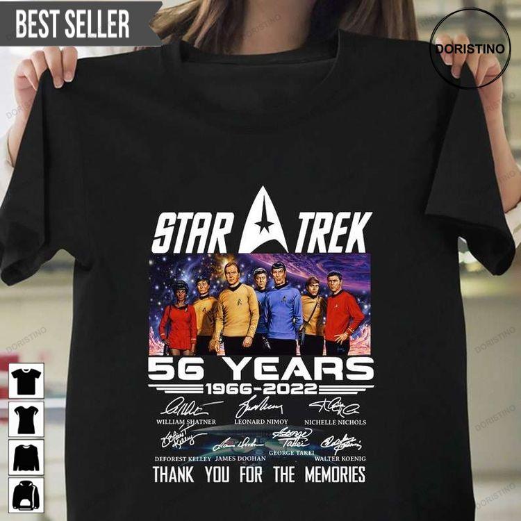 Star Trek 56th Years Anniversary 1966-2022 Signatures Shirt