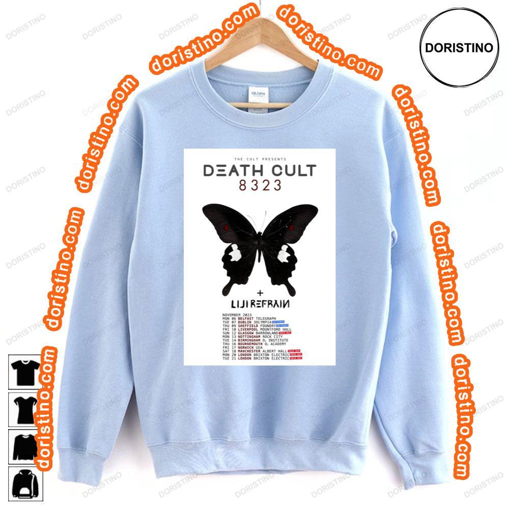 The Cult Presents Death Cult 8323 2023 November Uk Tour Tshirt The Cult Presents Death Cult 8323 2023 November Uk Tour Tshirt