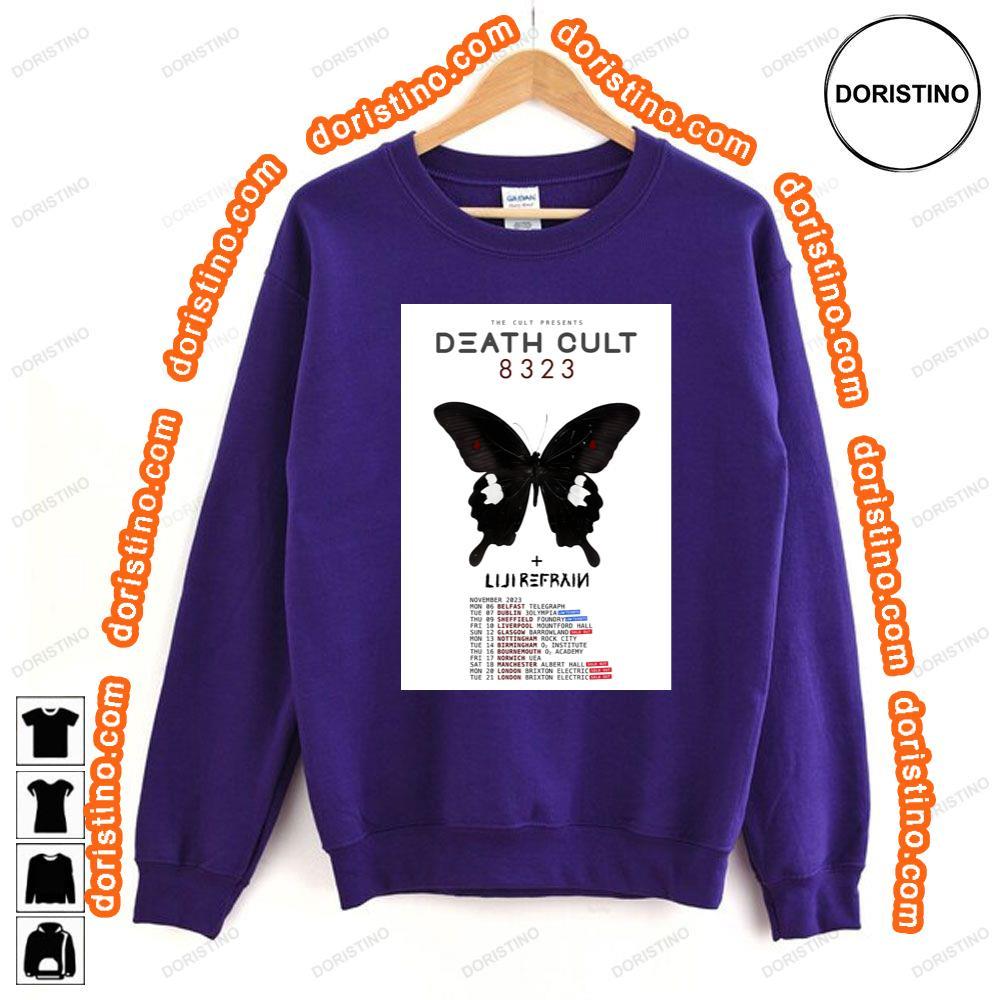 The Cult Presents Death Cult 8323 2023 November Uk Tour Tshirt The Cult Presents Death Cult 8323 2023 November Uk Tour Tshirt