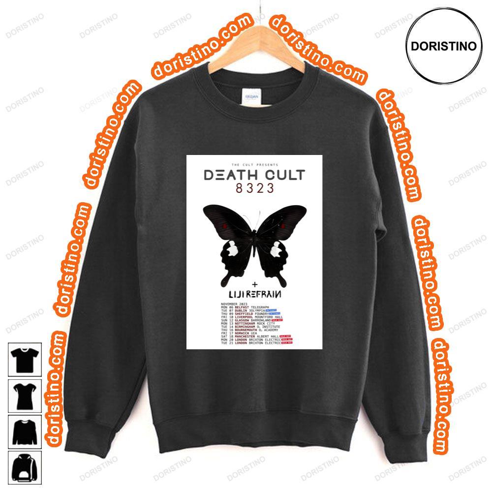 The Cult Presents Death Cult 8323 2023 November Uk Tour Tshirt The Cult Presents Death Cult 8323 2023 November Uk Tour Tshirt