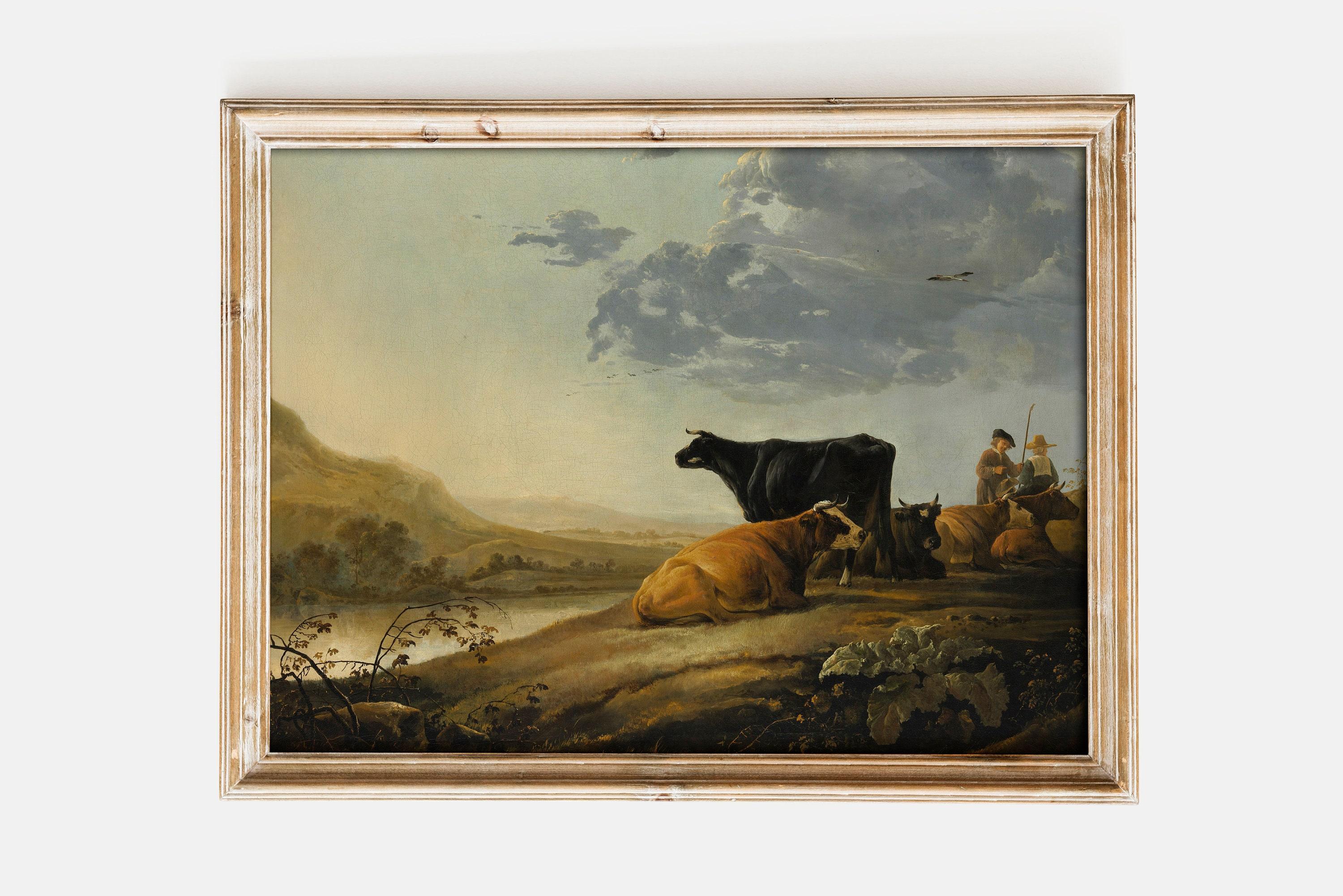 Aelbert Cuyp Young Herdsmen With Cows 1655 Landscape Awesome Poster (No Frame) Aelbert Cuyp Young Herdsmen With Cows 1655 Landscape Awesome Poster (No Frame)