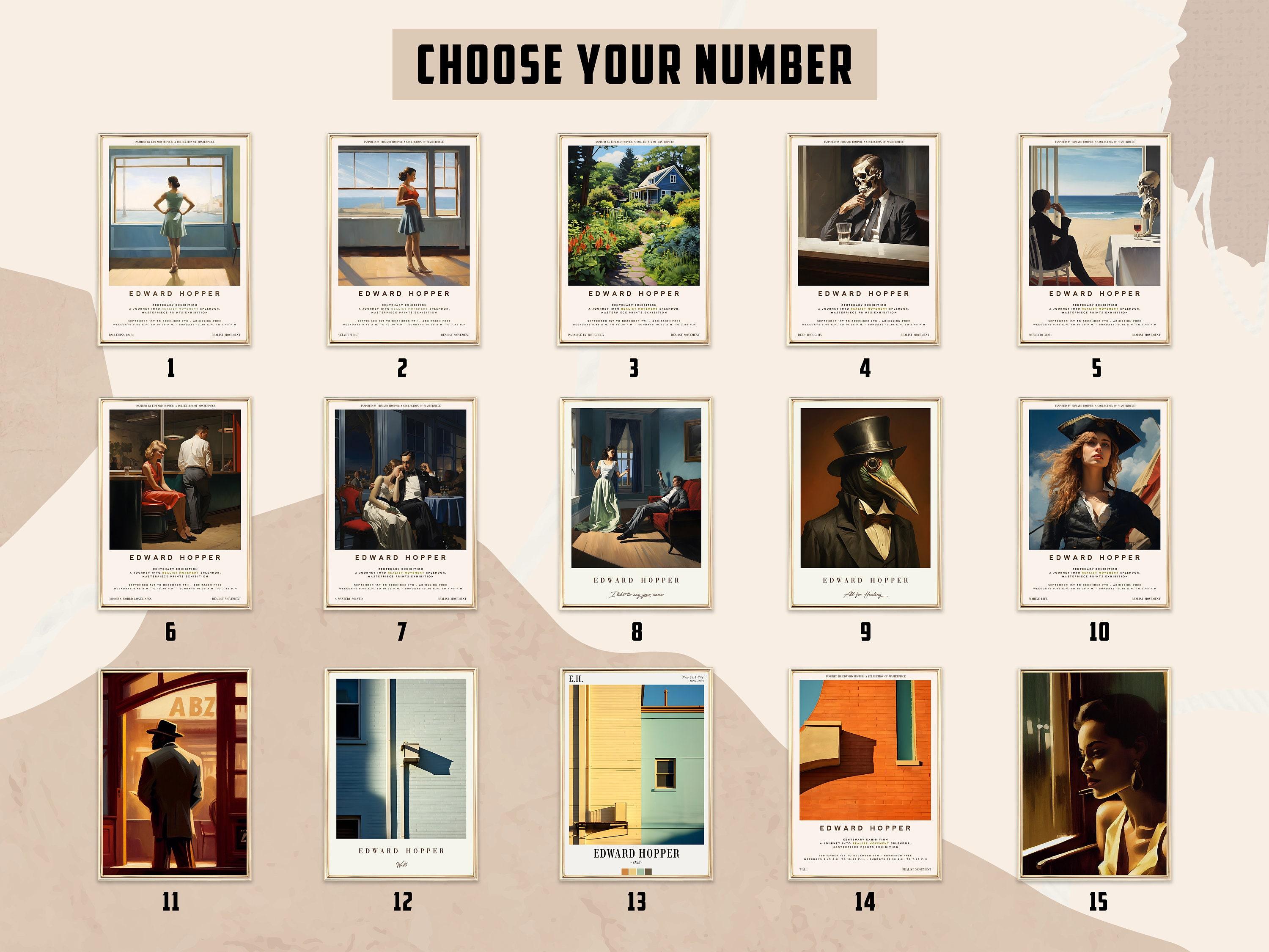 Edward Hopper Exhibition 12 Trending Style Poster (No Frame) Edward Hopper Exhibition 12 Trending Style Poster (No Frame)