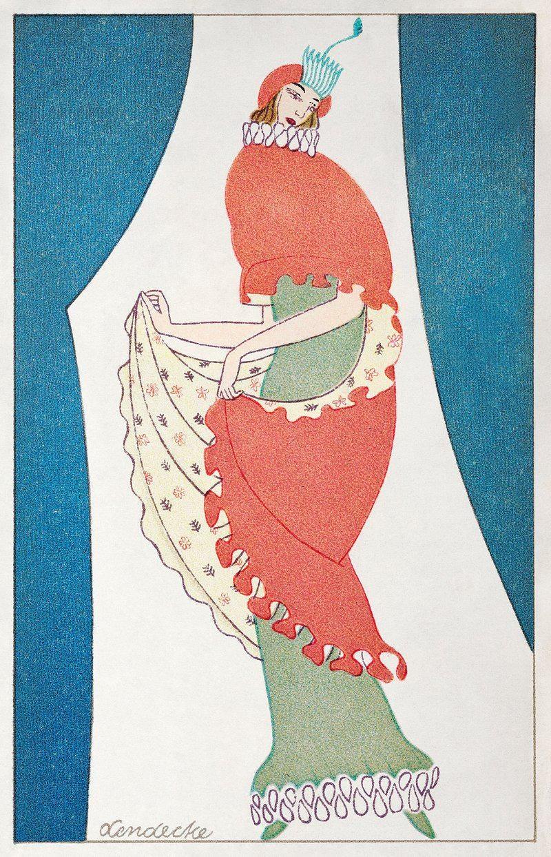 George Barbier Art Vintage Fashion Trending Style Poster (No Frame)