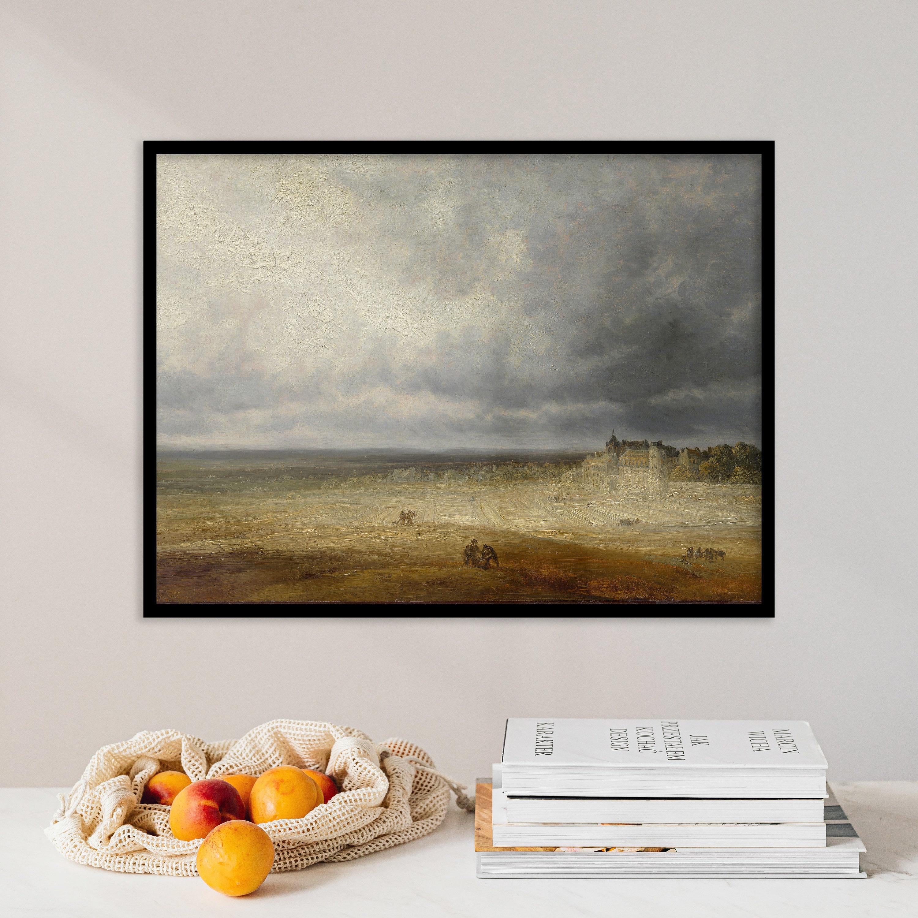 Georges Michel Landscape With A Plowed Field And A Village 1827 Landscape Cloudy Sky Awesome Poster (No Frame) Georges Michel Landscape With A Plowed Field And A Village 1827 Landscape Cloudy Sky Awesome Poster (No Frame)