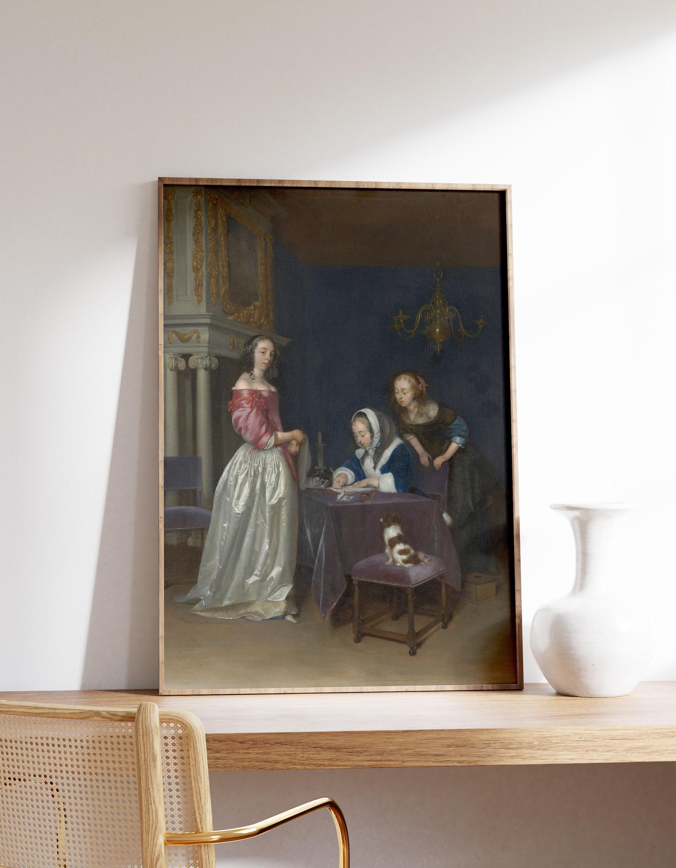 Gerard Ter Borch The Younger Curiosity 1660 Vintage Awesome Poster (No Frame)