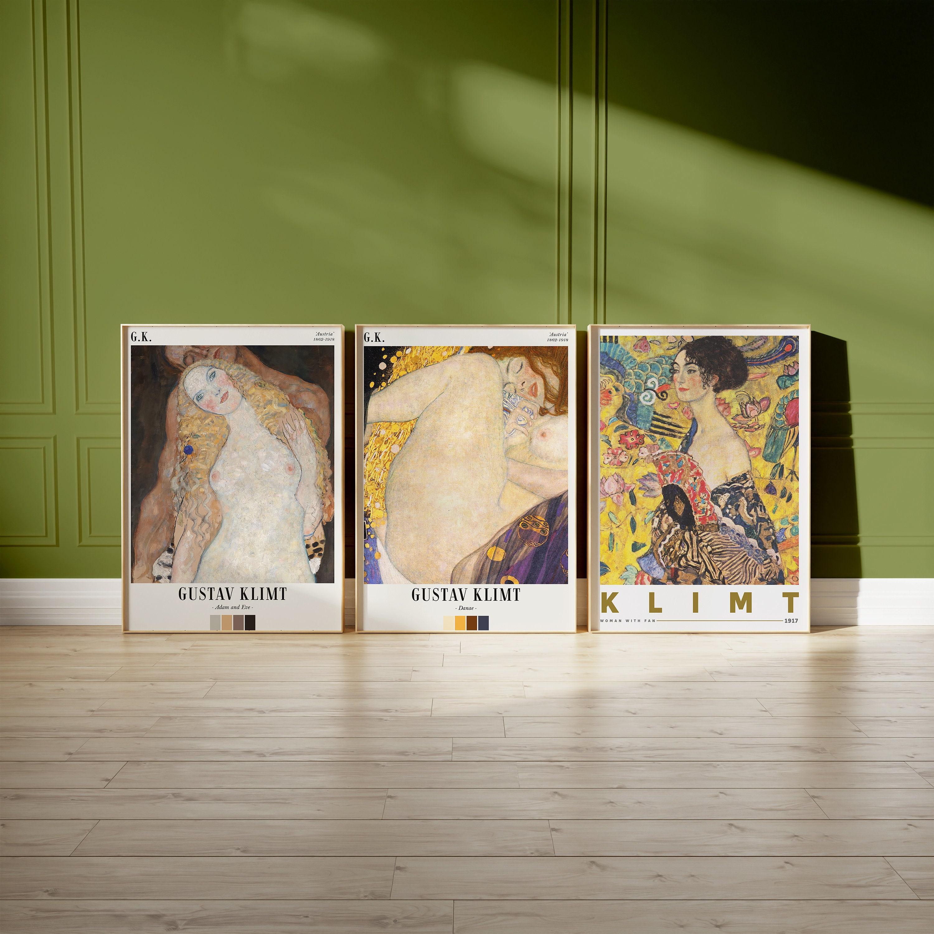 Gustav Klimt Set Of 3 60 Limited Edition Posters (No Frame) Gustav Klimt Set Of 3 60 Limited Edition Posters (No Frame)