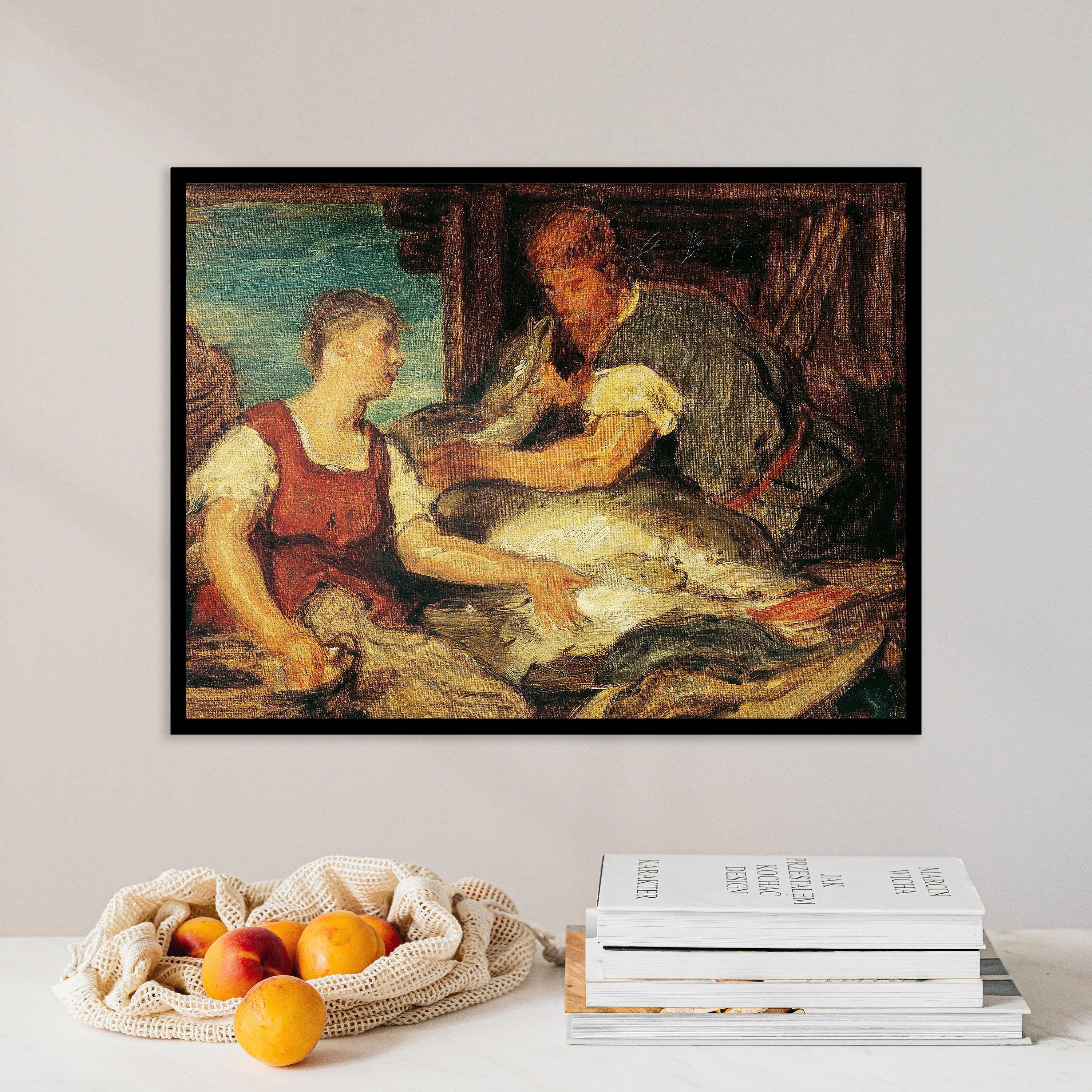 Hans Canon The Fish Seller Giclee Limited Edition Posters (No Frame)