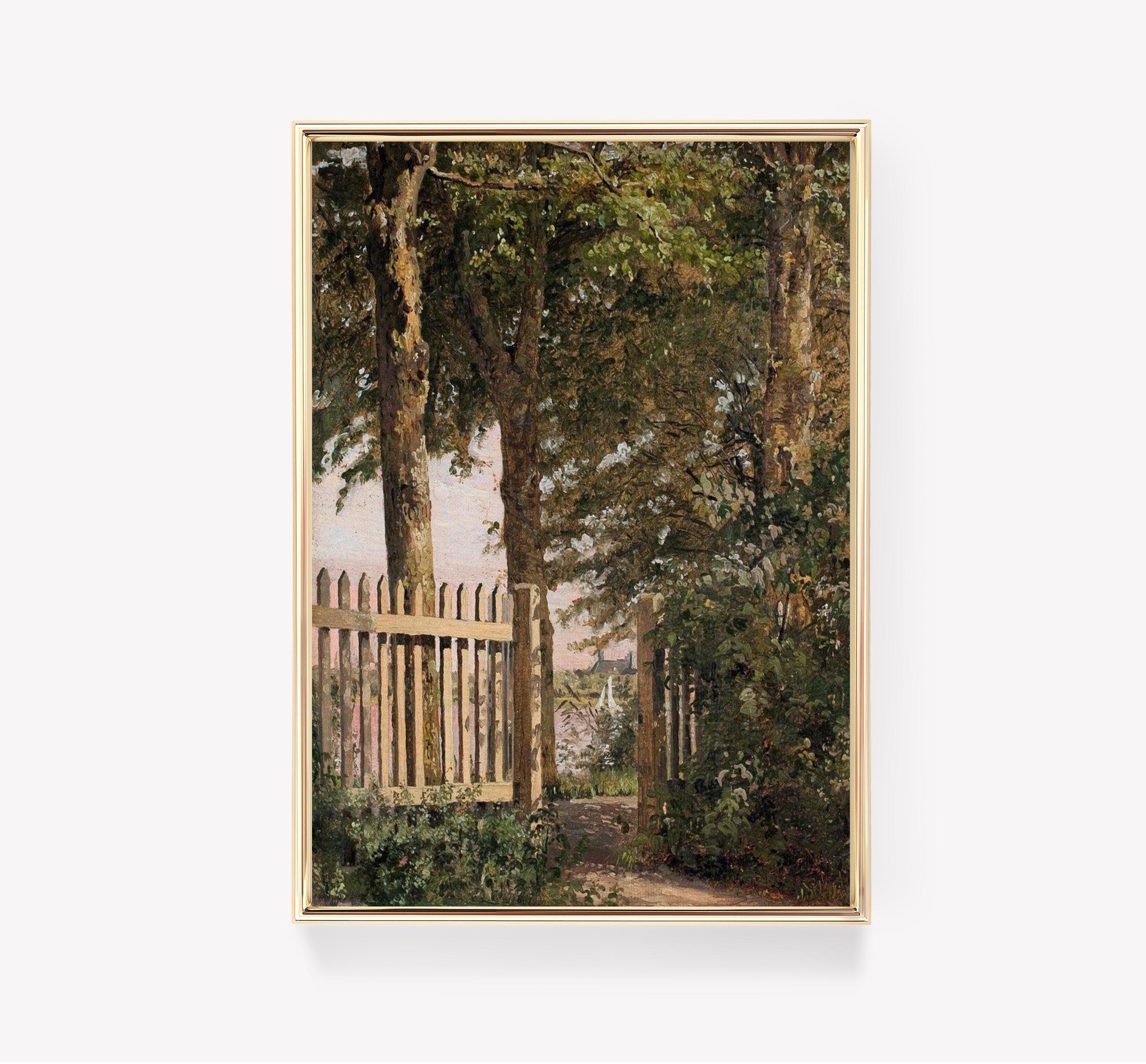 Hans Thoma Garden Gate Vintage Awesome Poster (No Frame) Hans Thoma Garden Gate Vintage Awesome Poster (No Frame)