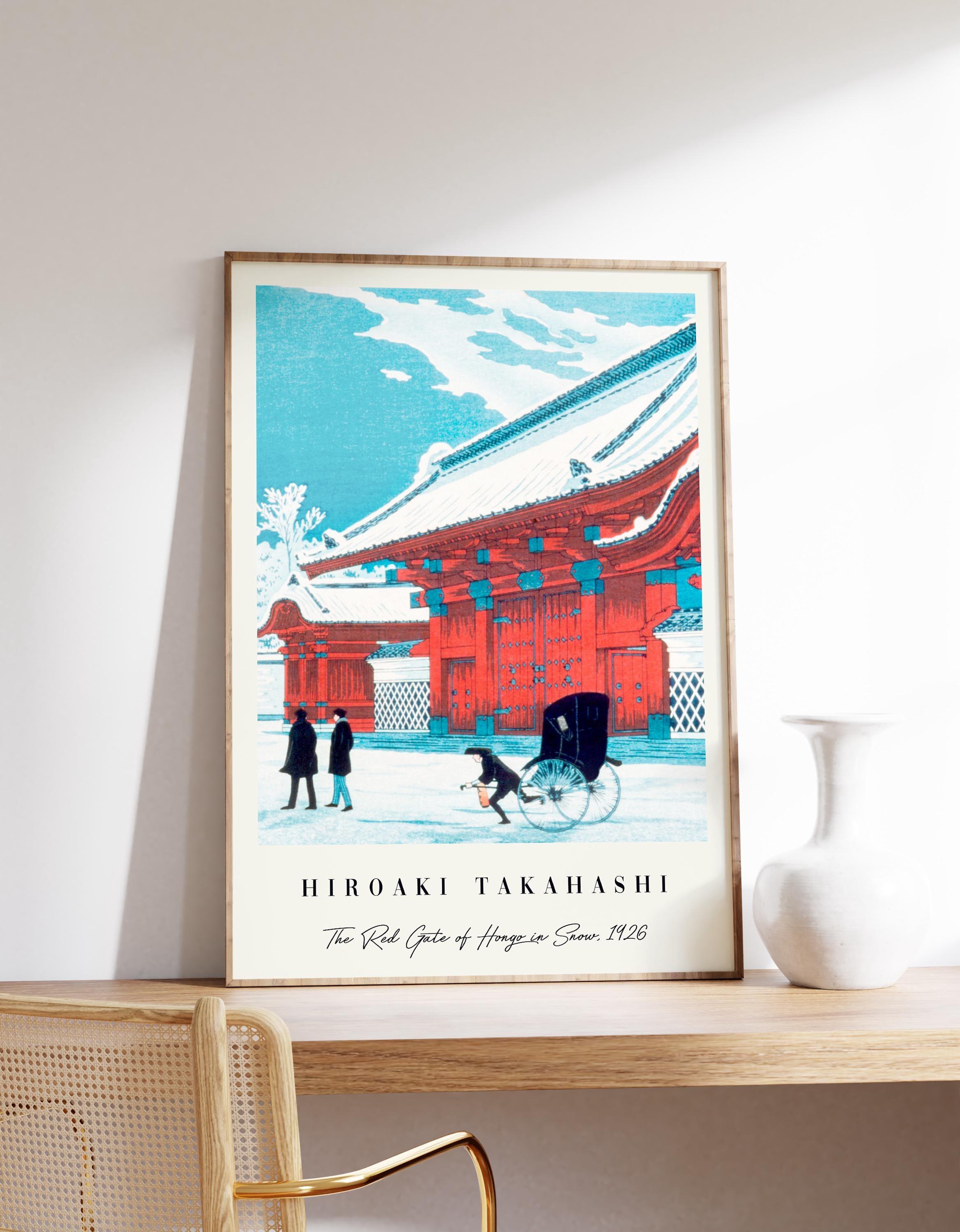 Hiroaki Takahashi The Red Gate Of Hongo Vintage Limited Edition Posters (No Frame) Hiroaki Takahashi The Red Gate Of Hongo Vintage Limited Edition Posters (No Frame)