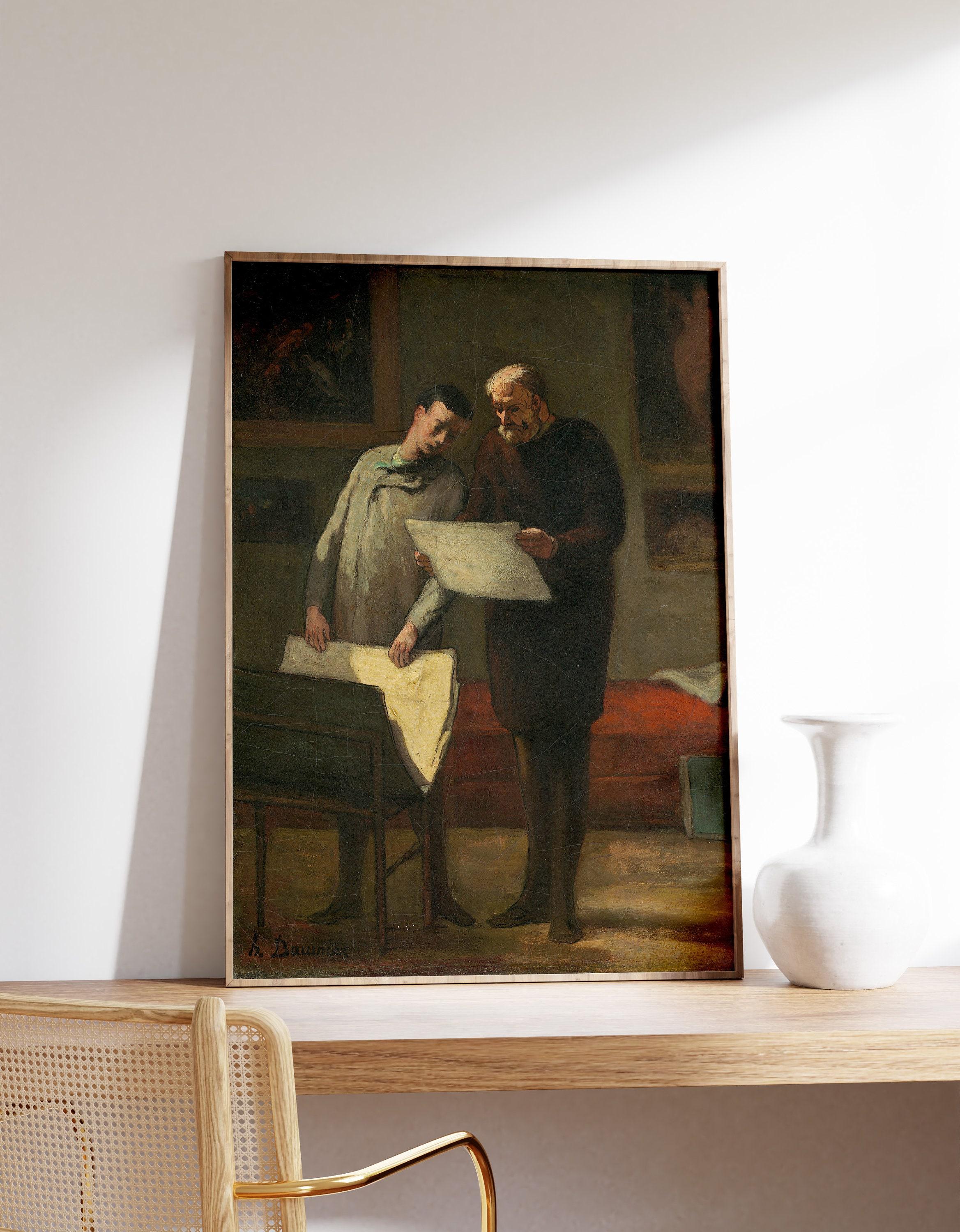 Honor Daumier Advice To A Young Artist 1865 Vintage Limited Edition Posters (No Frame) Honor Daumier Advice To A Young Artist 1865 Vintage Limited Edition Posters (No Frame)