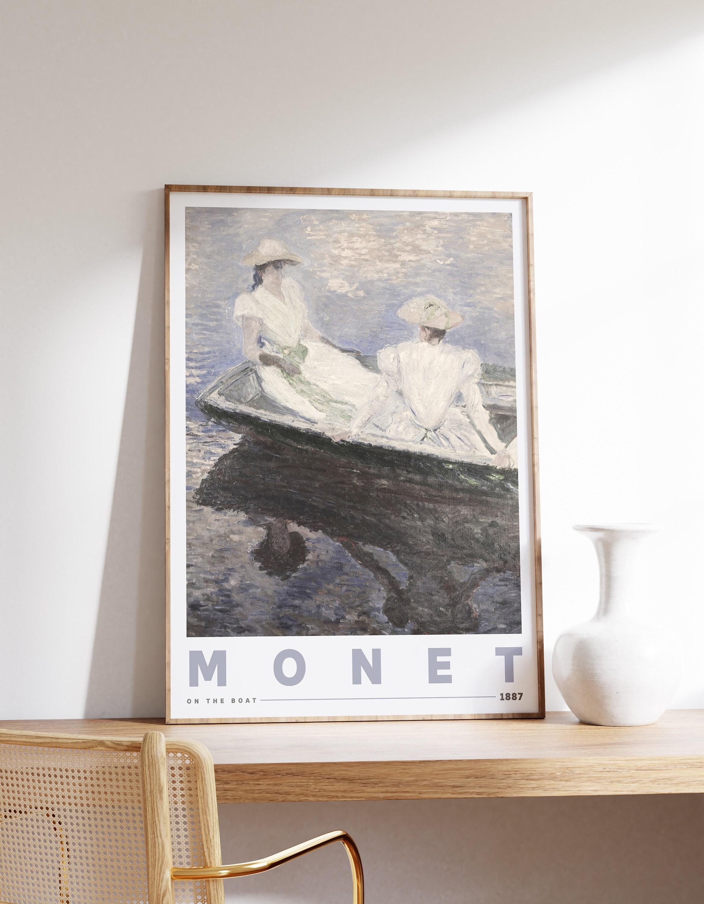 On The Boat By Claude Monet Art Nouveau Trending Style Poster (No Frame) On The Boat By Claude Monet Art Nouveau Trending Style Poster (No Frame)