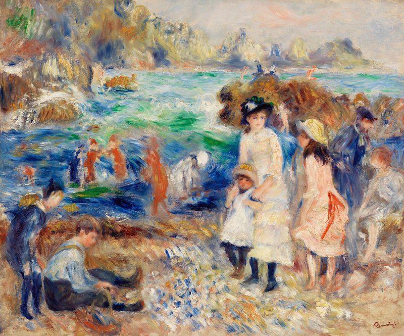 Renoir Art Children On The Beach Beach Scene Limited Edition Posters (No Frame) Renoir Art Children On The Beach Beach Scene Limited Edition Posters (No Frame)
