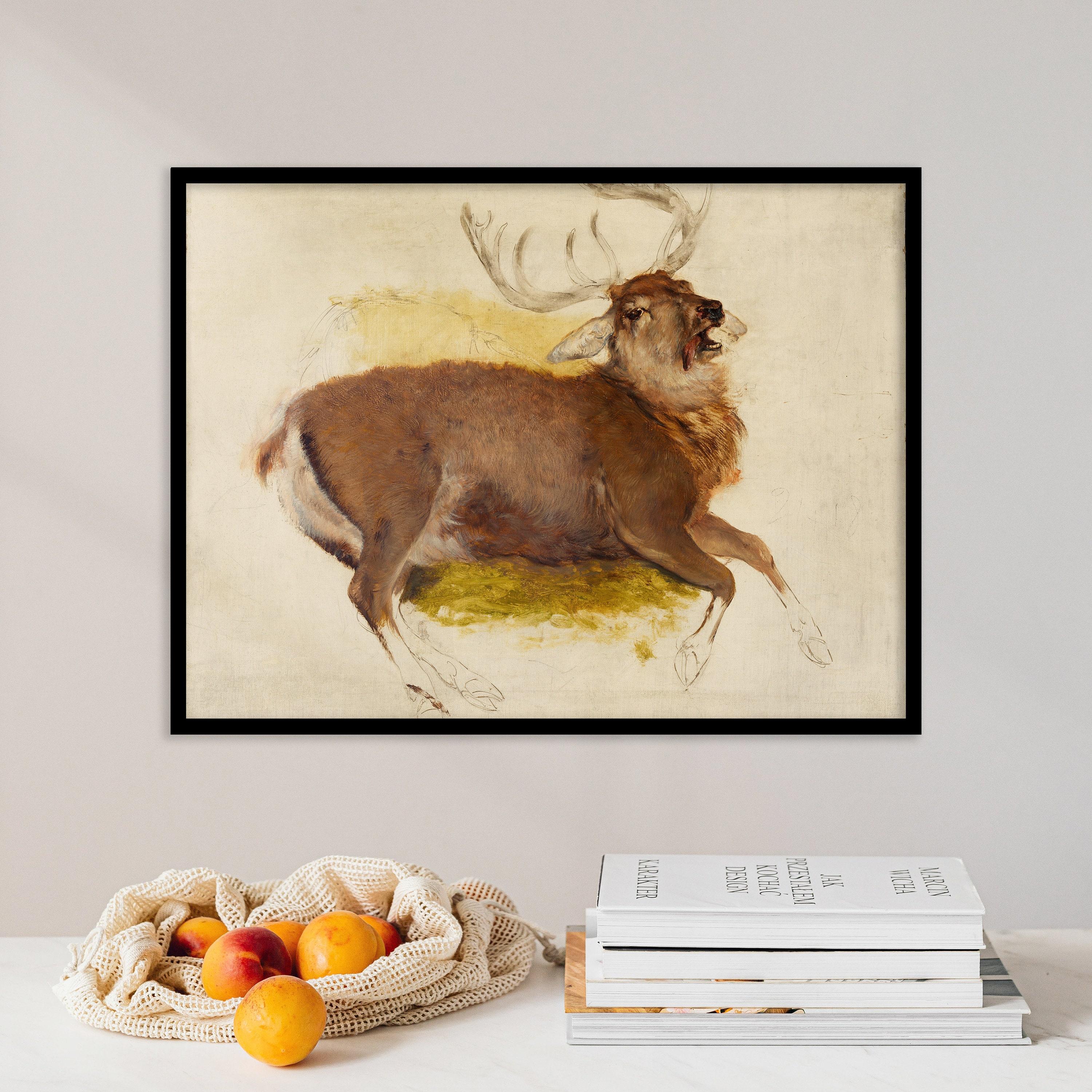 Sir Edwin Henry Landseer Dying Stag 1830 Home Decor Trending Style Poster (No Frame)