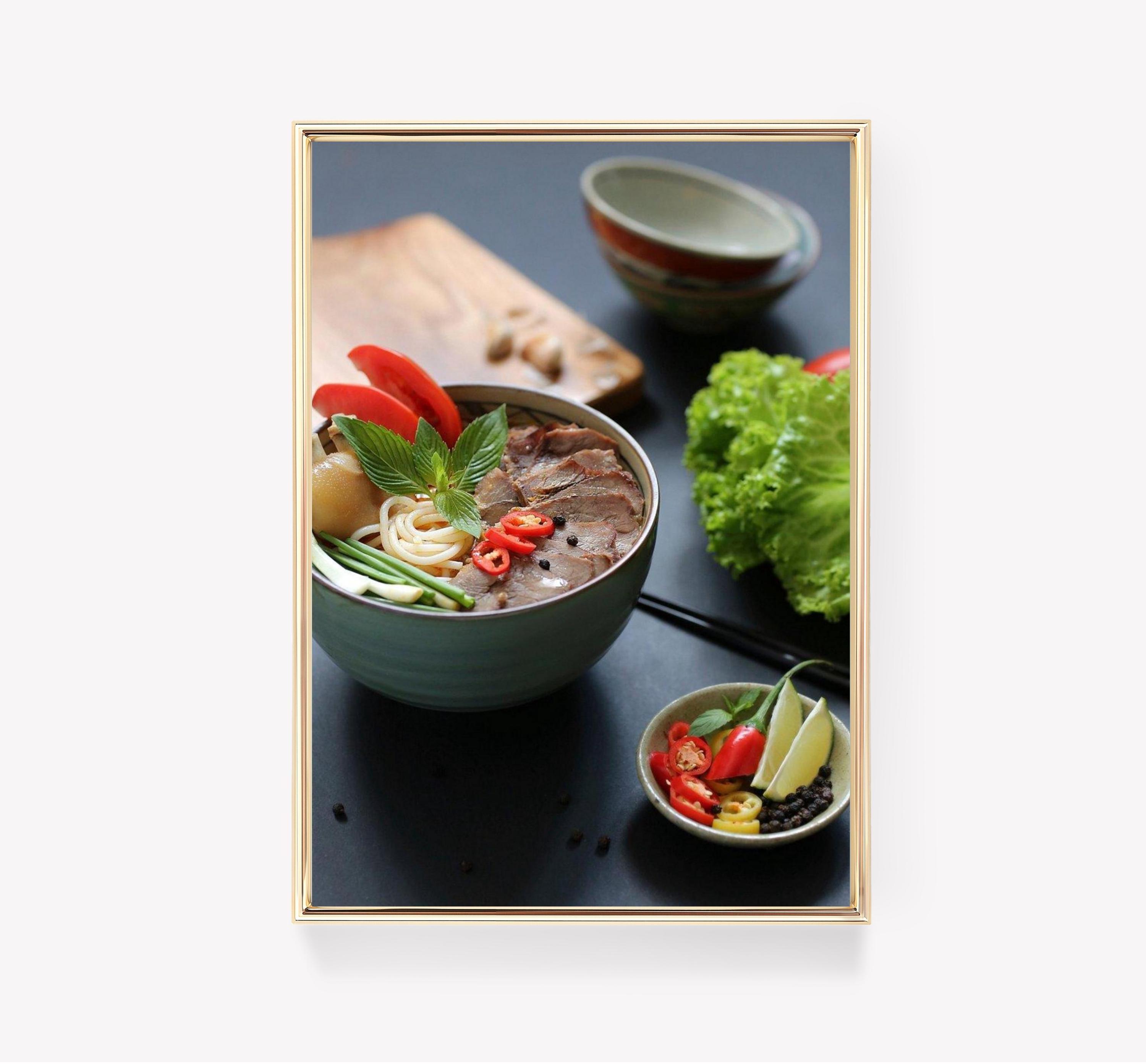 Vietnamese Pho Fresh Herbs Bowl Noodle Soup Limited Edition Posters (No Frame) Vietnamese Pho Fresh Herbs Bowl Noodle Soup Limited Edition Posters (No Frame)