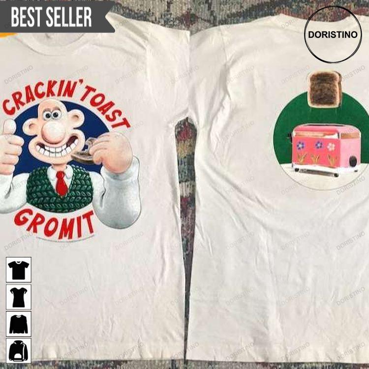 Wallace And Gromit Crackin Toast King 1989 Short-sleeve Awesome Shirt Wallace And Gromit Crackin Toast King 1989 Short-sleeve Awesome Shirt