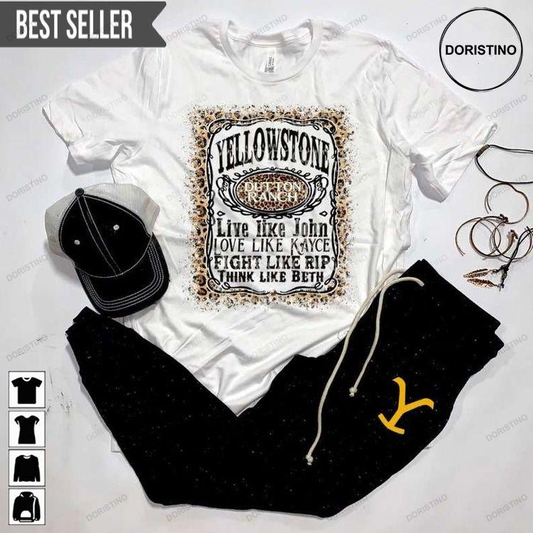 Yellowstone Dutton Ranch Leopard Live Like John Shirt Yellowstone Dutton Ranch Leopard Live Like John Shirt