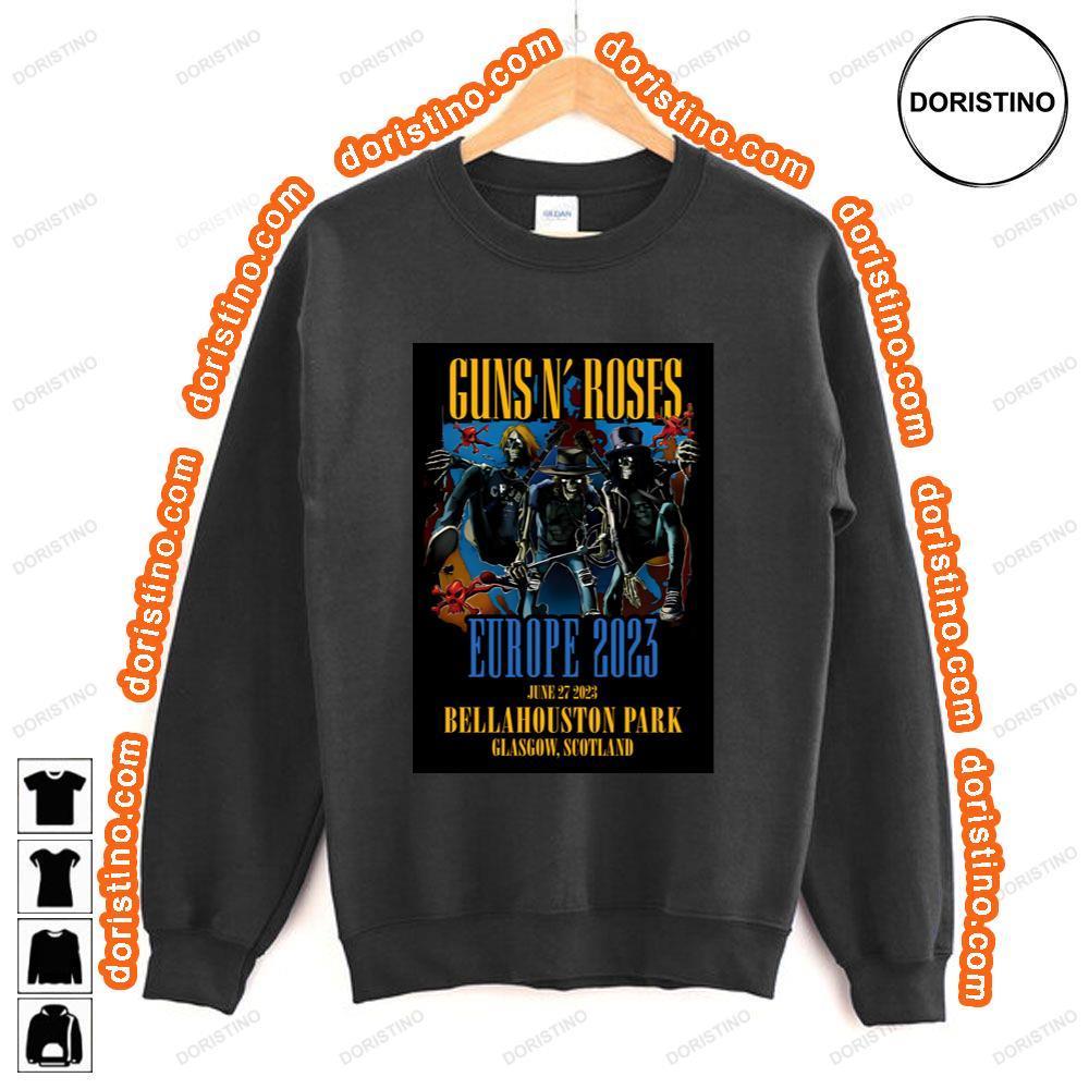 Guns N Roses 2023 Glasgow Scotland Bellahouston Park Shirt Guns N Roses 2023 Glasgow Scotland Bellahouston Park Shirt