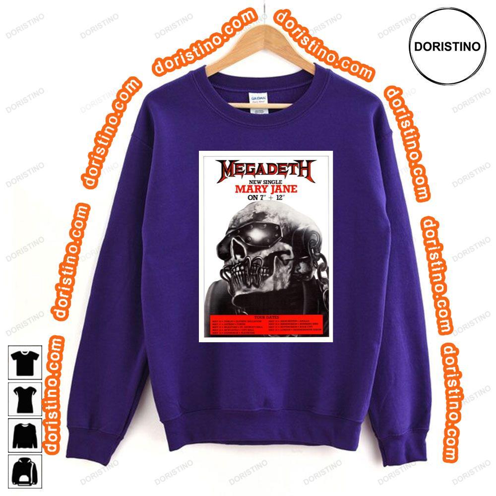 Megadeth Mary Jane So Far Good 1988 Tour Shirt Megadeth Mary Jane So Far Good 1988 Tour Shirt